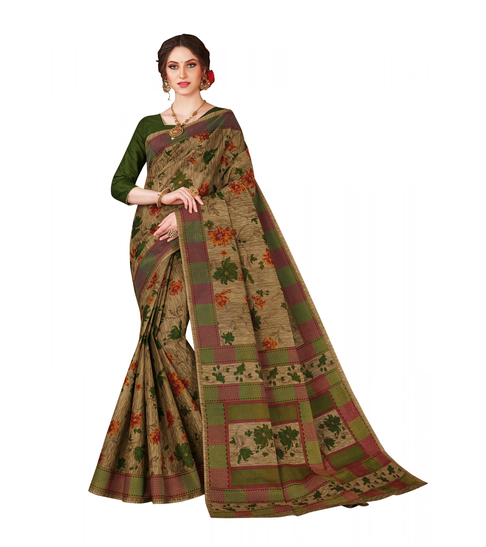  Exclusive Womens Pure Cotton Printed Sarees 